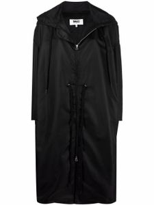 MM6 Maison Margiela manteau à lien de resserrage - Noir