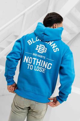 Black Bananas Bad Habits Hoodie Heren Blauw - Maat S - Kleur: Blauw | Soccerfanshop