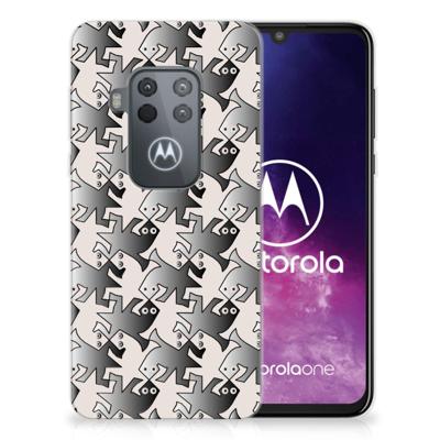 Motorola One Zoom | TPU Hoesje | Salamander Grey