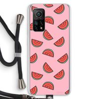 Watermeloen: Xiaomi Mi 10T 5G Transparant Hoesje met koord