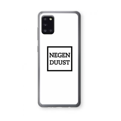 Negenduust vierkant: Samsung Galaxy A31 Transparant Hoesje