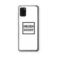 Negenduust vierkant: Samsung Galaxy A31 Transparant Hoesje