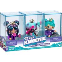 Confezione di bambole - XOX KWEENIE - Serie Fearless - 13 cm - 3 bambole incluse - Finiture uniche