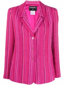 CHANEL Pre-Owned blazer à simple boutonnage (2010) - Rose