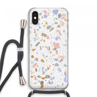 Terrazzo N°8: iPhone XS Max Transparant Hoesje met koord