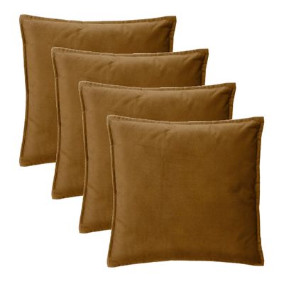 Bank/sierkussens Sophia - 4x stuks - 45 x 45 cm - polyester met rits Bank/sierkussens Sophia - 4x stuks - 45 x 45 cm - polyester met rits