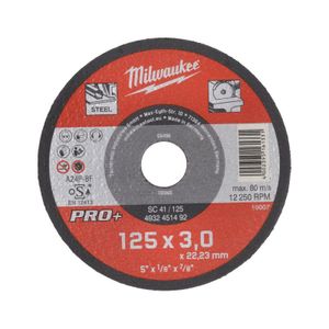 Milwaukee Accessoires Metaaldoorslijpschijf SC41 125 x 3 mm PRO+ - 25 stuks - 4932451492 - 4932451492