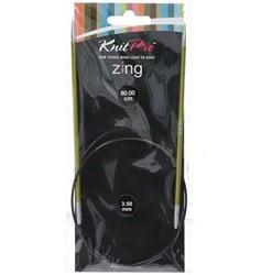 KnitPro Zing Rondbreinaalden 60cm 3,50mm