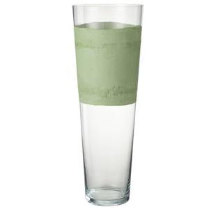 J-Line vaas Delph - glas - transparant|groen - extra large