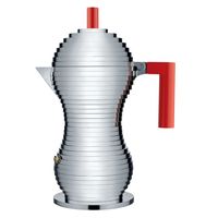 Alessi Percolator Pulcina - MDL02/6 R - Rood - 6 kops - door Michele De Lucchi - thumbnail