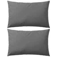 VidaXL Buitenkussens 60x40 cm grijs 2 st