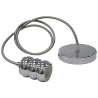 LED Hanglamp - Hangverlichting - Loft - Industrieel - Rond - Mat Chroom Aluminium - E27 - thumbnail