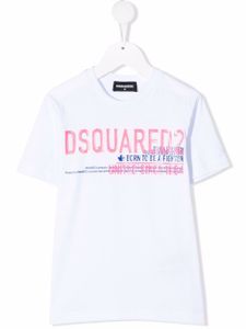 DSQUARED2 KIDS t-shirt à logo imprimé - Blanc