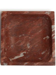 Michael Verheyden plateau carré 15 cm en marbre - Rouge