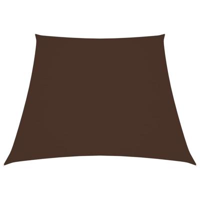 VidaXL Zonnezeil trapezium 2/4x3 m oxford stof bruin