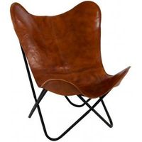 Express Buffalo Vlinderstoel bruin 75x75x87 cm Express Buffalo Vlinderstoel bruin 75x75x87 cm