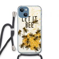 Let it bee: iPhone 13 mini Transparant Hoesje met koord