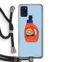 Ultra Sensitive: Samsung Galaxy A21s Transparant Hoesje met koord