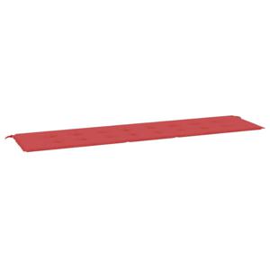 vidaXL Tuinbankkussen 200x50x3 cm oxford stof rood