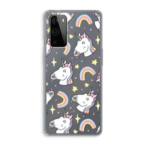 Rainbow Unicorn: OnePlus 9 Pro Transparant Hoesje