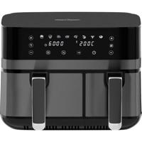 Profi Cook PC-FR 1295 H Airfryer 9 l 2700 W 2 gescheiden temperatuurregelaars Zwart, Inox