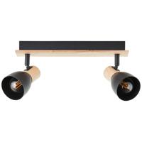 Brilliant PlafondlampDaintree 2-lichts zwart - 99711/76