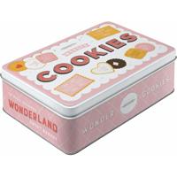 Nostalgic Art?Bewaarblik/koektrommel - Tea & Cookies Together - Metaal?- 23 x 16 x 7 cm - 2,5 liter