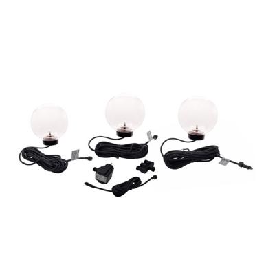 Multibright Float drijvende lichtbol LED transparante bollen set a 3 - Ubbink