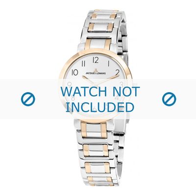 Jacques Lemans horlogeband 1-1932C Staal Bi-Color