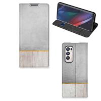 OPPO Find X3 Neo Book | Wallet Case | Wood Concrete