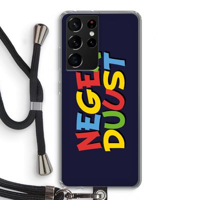 90's One: Samsung Galaxy S21 Ultra Transparant Hoesje met koord