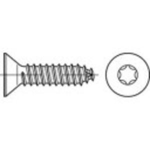 TOOLCRAFT 145328 Verzonken plaatschroeven 4.2 mm 9.5 mm T-profiel DIN 7982 Staal Galvanisch verzinkt 1000 stuk(s)