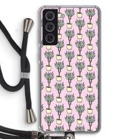 Boompje: Samsung Galaxy S21 FE Transparant Hoesje met koord