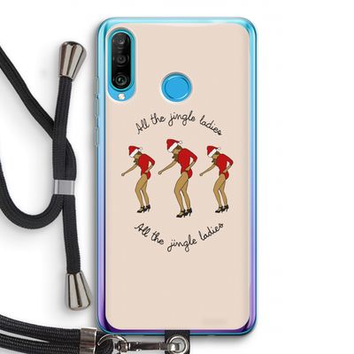 Jingle Ladies: Huawei P30 Lite Transparant Hoesje met koord