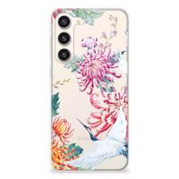 Samsung Galaxy S23 Plus | TPU Hoesje | Bird Flowers