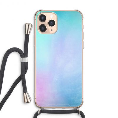 mist pastel: iPhone 11 Pro Max Transparant Hoesje met koord