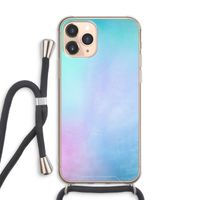 mist pastel: iPhone 11 Pro Max Transparant Hoesje met koord
