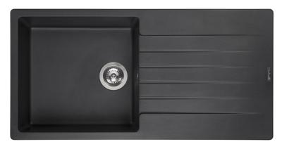 Reginox Harlem 10 black silvery spoelbak