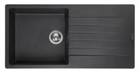 Reginox Harlem 10 black silvery spoelbak