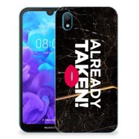 Huawei Y5 (2019) | Siliconen hoesje | met naam Already Taken Black