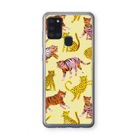 Cute Tigers and Leopards: Samsung Galaxy A21s Transparant Hoesje