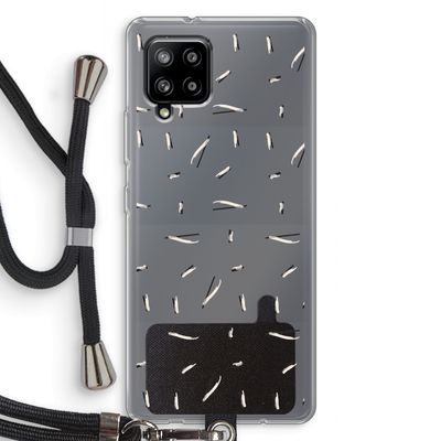 Hipster stripes: Samsung Galaxy A42 5G Transparant Hoesje met koord