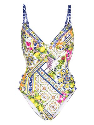 Camilla maillot de bain Amalfi Amore à bretelles - Blanc