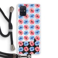 Klaproosjes: Samsung Galaxy A71 Transparant Hoesje met koord