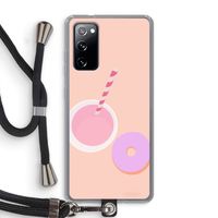 Donut: Samsung Galaxy S20 FE / S20 FE 5G Transparant Hoesje met koord