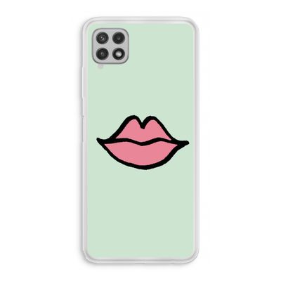Kusje: Samsung Galaxy A22 4G Transparant Hoesje