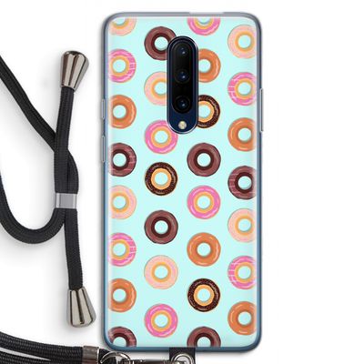 Donuts: OnePlus 7 Pro Transparant Hoesje met koord