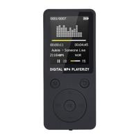 2019 fashion draagbare MP4 Lossless Music Player FM Geluidsrecorder walkman speler mini ondersteuning van muziek radio opname 3 geen memory(Black)