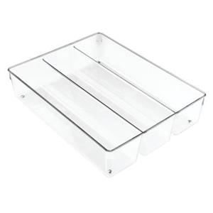 iDesign - Lade Organizer, 3 Vakken, 26.7 x 34.8 x 7.6 cm, Kunststof, T