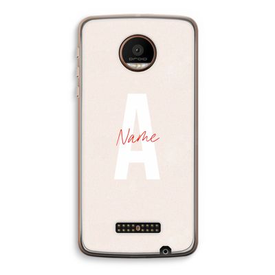 Strawberry Milkshake: Motorola Moto Z Force Transparant Hoesje